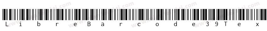 LibreBarcode39Text R字体转换